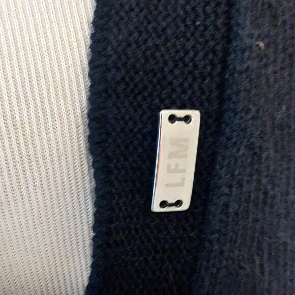 La Fee Maraboutee Womens Sz 2/M Black Wool Cashmere Blend Tie Cardigan Sweater - Picture 7 of 10